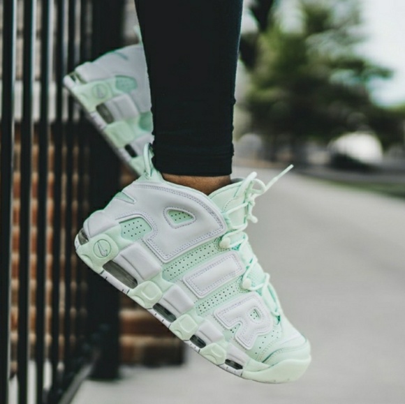 Nike Shoes - Nike Air More Uptempo- Barely Grn/Wht